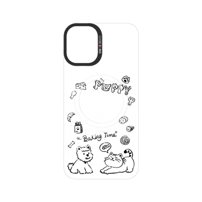 Kat and Puppy Snap-On Phone Case