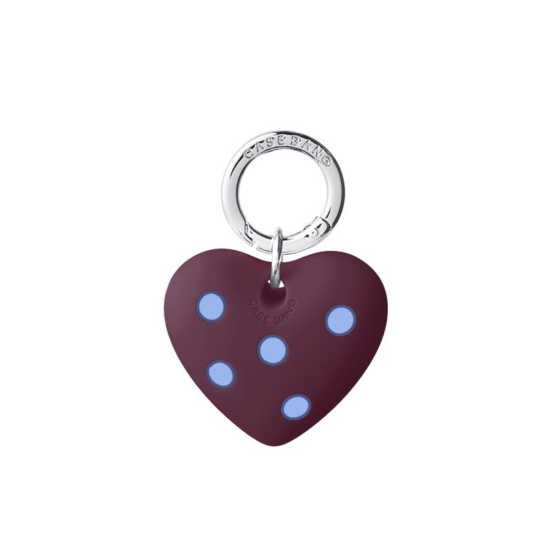 Claret Heart-Shaped Pendant