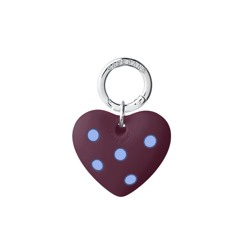 Claret Heart-Shaped Pendant