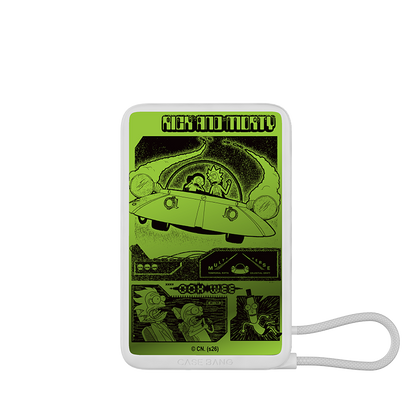 Rick and Morty Series Power Bank Built in Cable
