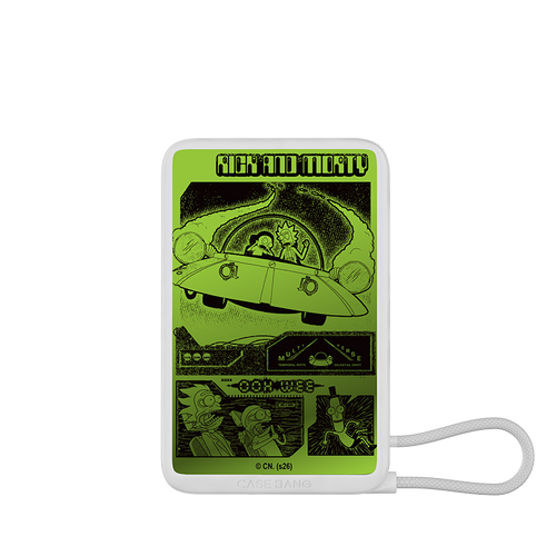 Rick and Morty Series Power Bank Built in Cable
