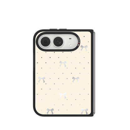 Milkshake White Bow iPhone Duo