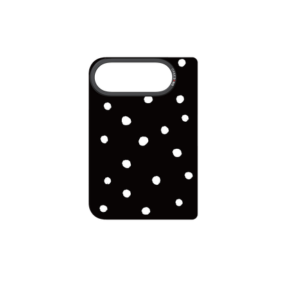 Black Polka Dots iPhone Duo Snap-On Cover