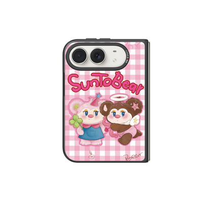 Pink Plaid Pair Snap-On Phone Case – iPhone Duo Snap-On Cover