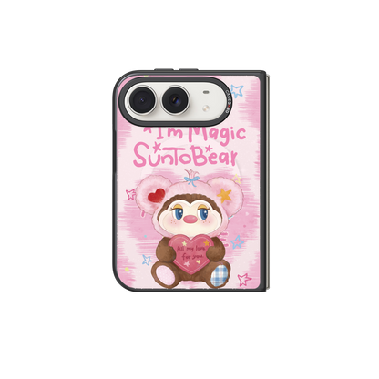 Pink Heart Bear Snap-On Phone Case – iPhone Duo Snap-On Cover