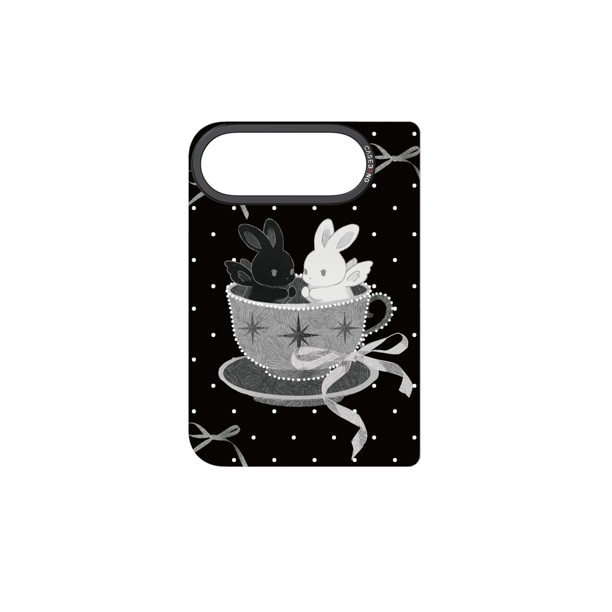 Teacup Twin Bunnies iPhone Duo Snap-On Cover