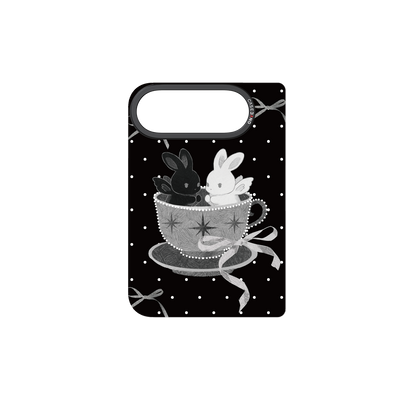 Teacup Twin Bunnies iPhone Duo Snap-On Cover
