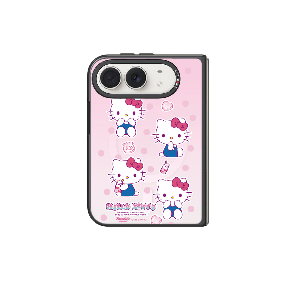 Kitty Sticker Snap-On Cover - iPhone Duo
