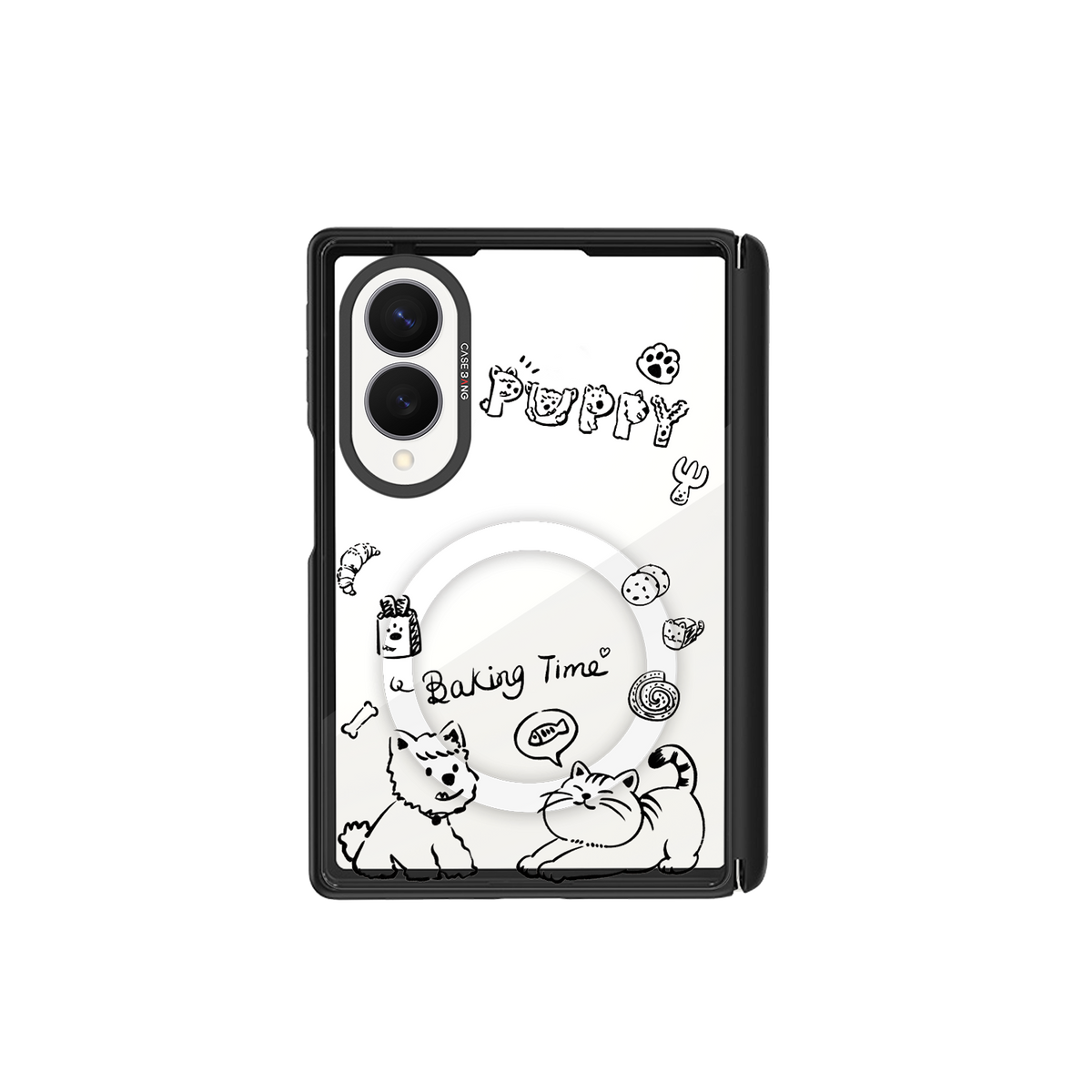 Kat and Puppy Galaxy Z Fold8