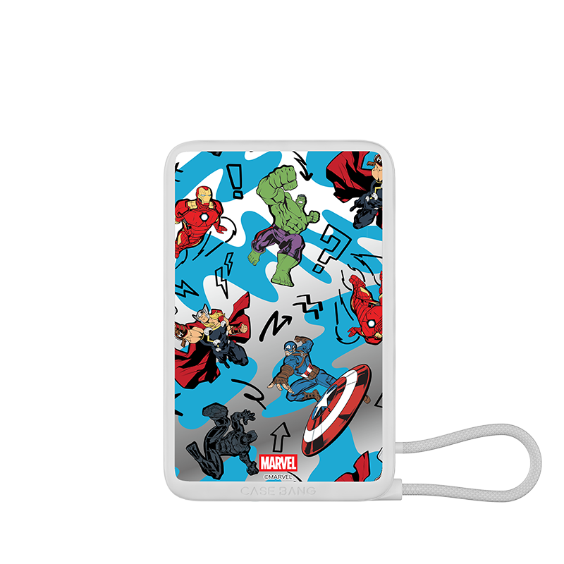 Avengers Power Bank Build-in Cable
