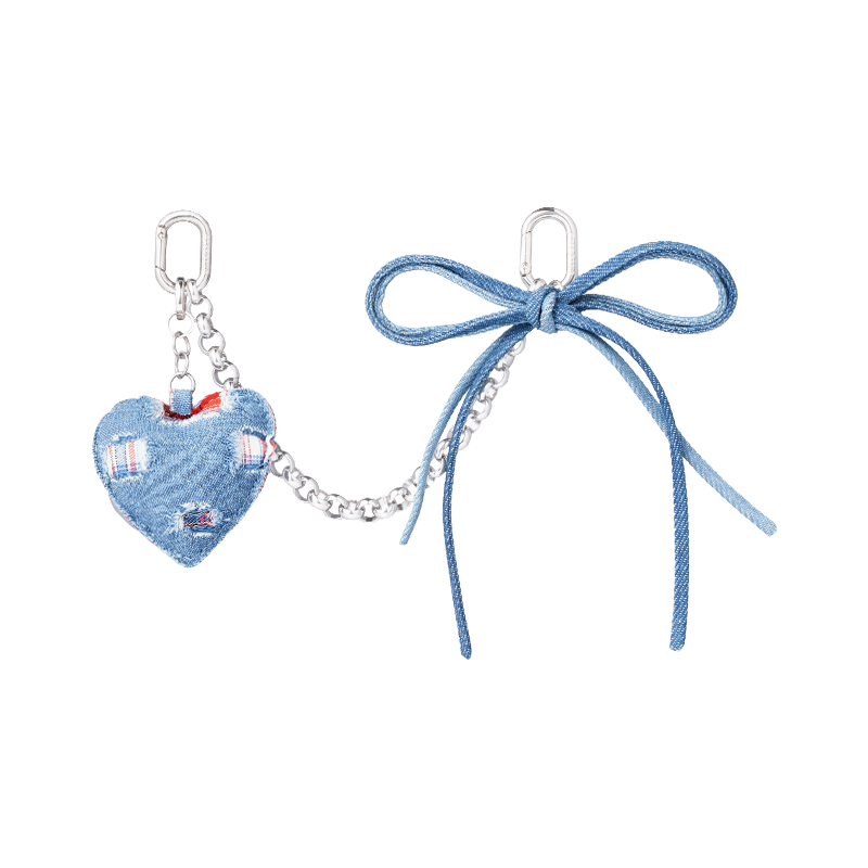 Heartbeat Denim Bag Charm