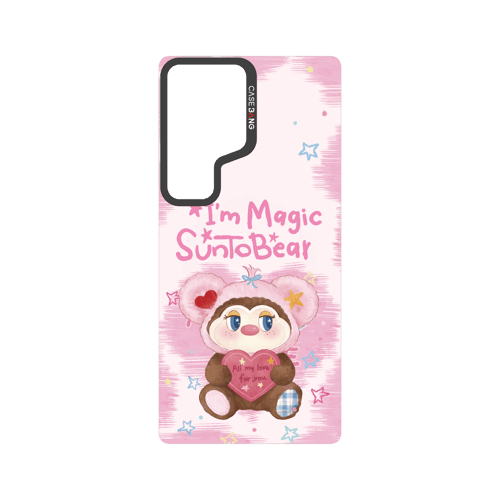 Pink Heart Bear Snap-On Phone Case
