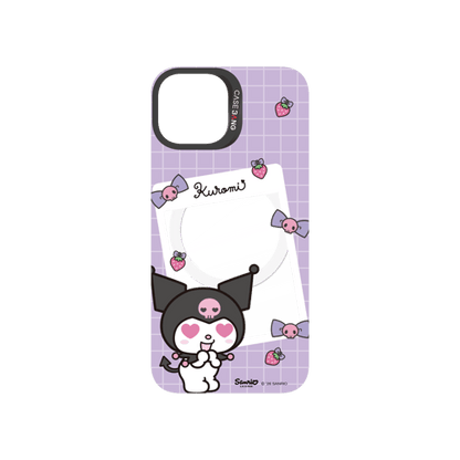 Purple Kuromi Letter Snap-On Phone Case