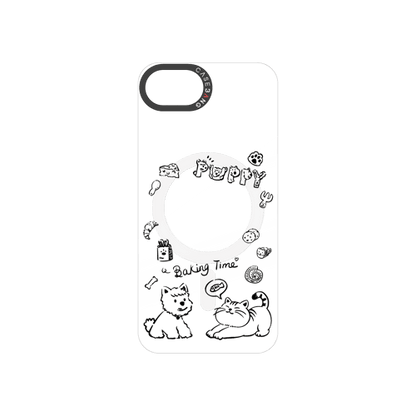Kat and Puppy Snap-On Phone Case
