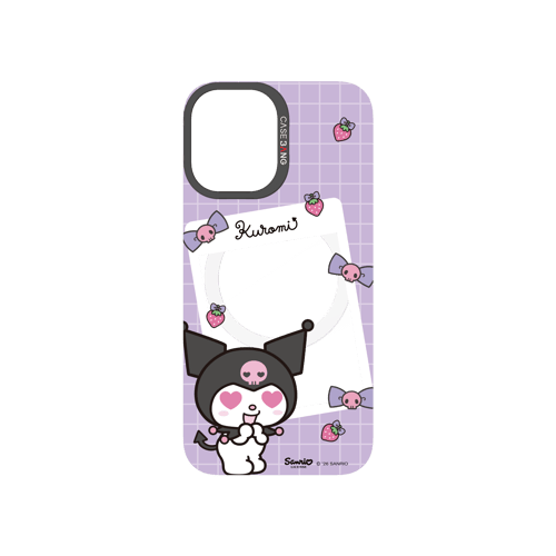 Purple Kuromi Letter Snap-On Phone Case
