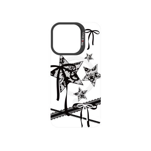 Star Bow Black Snap-On Phone Case