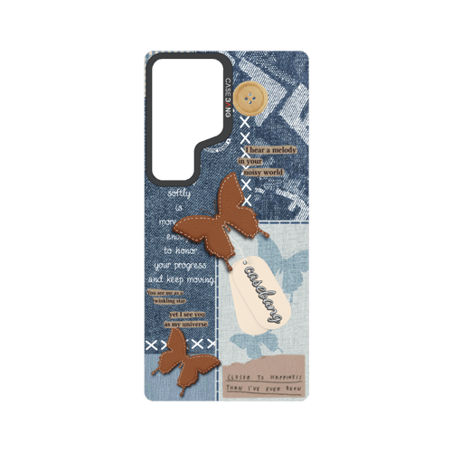 Denim Patchwork Snap-On Phone Case