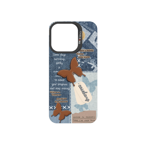 Denim Patchwork Snap-On Phone Case