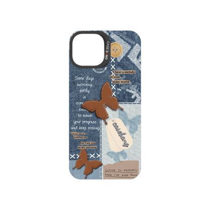 Denim Patchwork Snap-On Phone Case