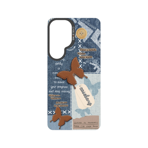 Denim Patchwork Snap-On Phone Case