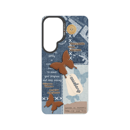 Denim Patchwork Snap-On Phone Case