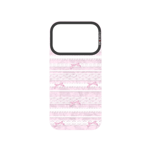 Lace Stripe Pink Snap-On Phone Case