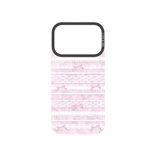 Lace Stripe Pink Snap-On Phone Case