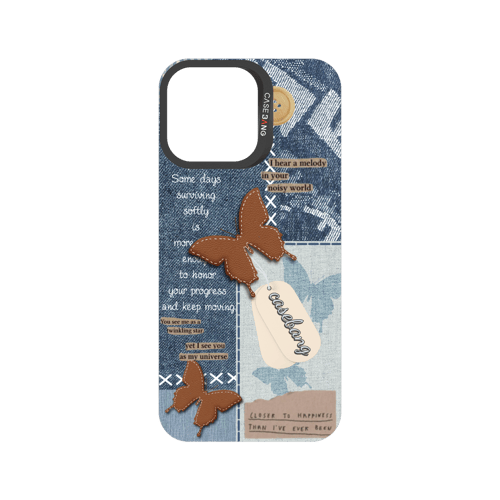 Denim Patchwork Snap-On Phone Case