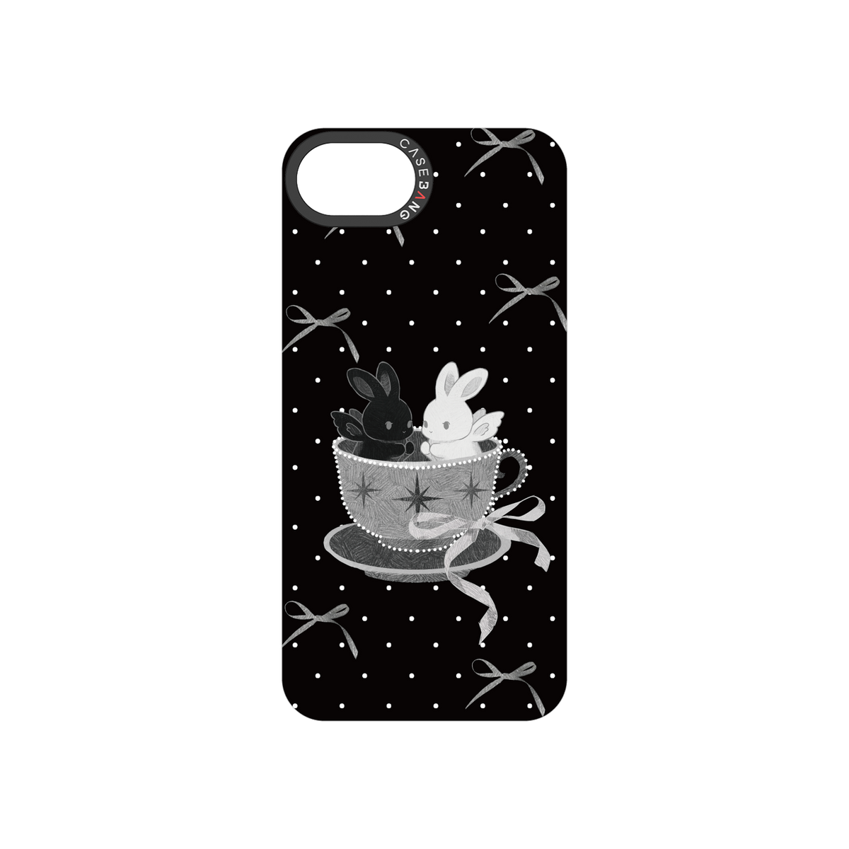 Teacup Twin Bunnies Snap-On Phone Case