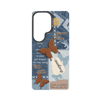 Denim Patchwork Snap-On Phone Case