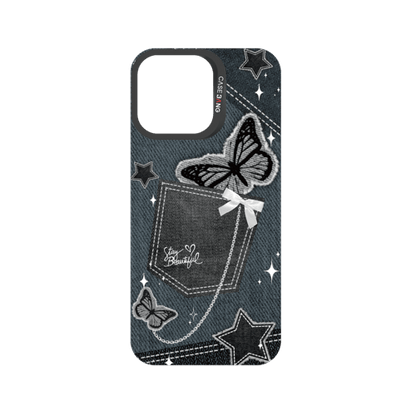 Denim Pocket Snap-On Phone Case