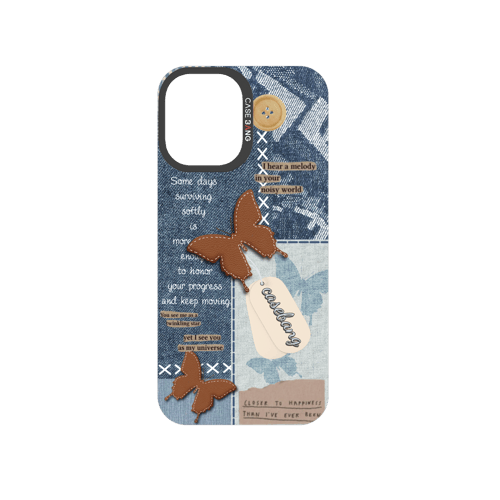Denim Patchwork Snap-On Phone Case