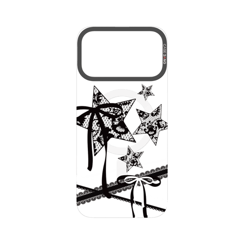 Star Bow Black Snap-On Phone Case