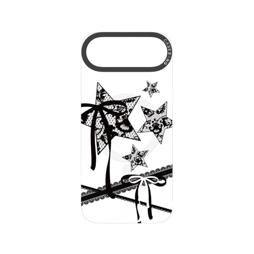 Star Bow Black Snap-On Phone Case