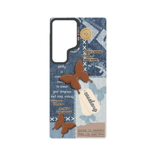 Denim Patchwork Snap-On Phone Case