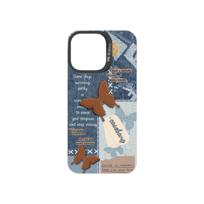 Denim Patchwork Snap-On Phone Case