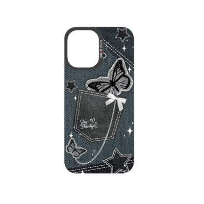 Denim Pocket Snap-On Phone Case