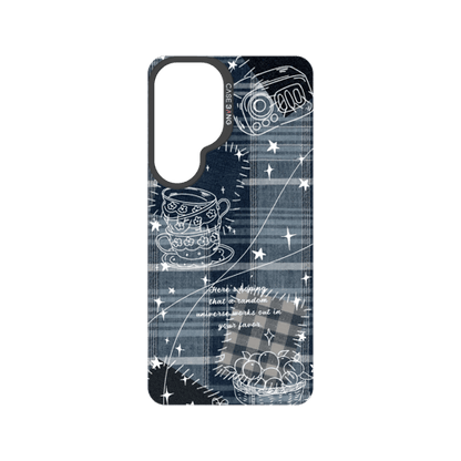 Denim Graffiti Snap-On Phone Case