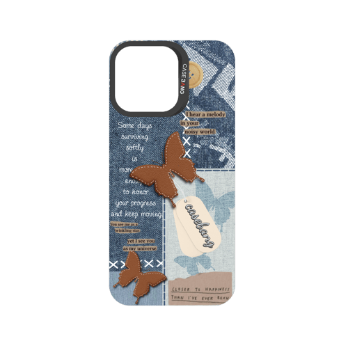 Denim Patchwork Snap-On Phone Case