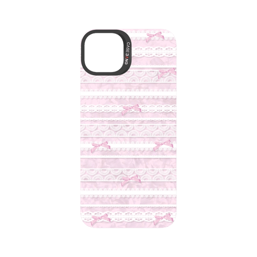 Lace Stripe Pink Snap-On Phone Case