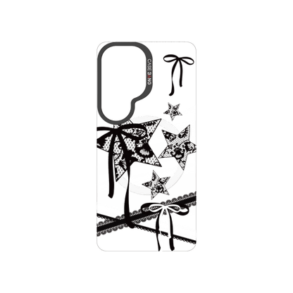Star Bow Black Snap-On Phone Case