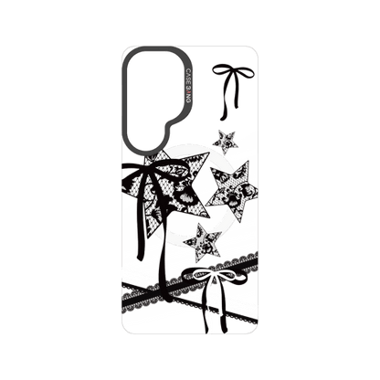Star Bow Black Snap-On Phone Case