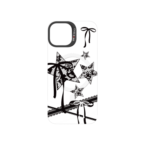 Star Bow Black Snap-On Phone Case