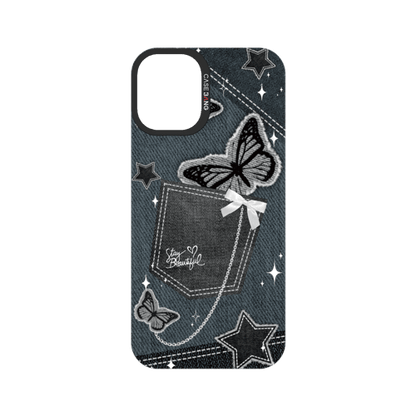 Denim Pocket Snap-On Phone Case
