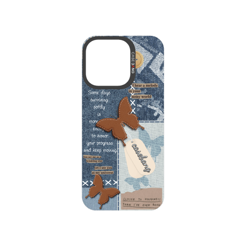 Denim Patchwork Snap-On Phone Case