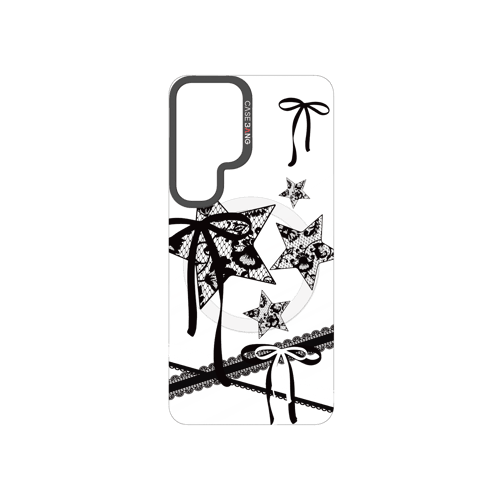 Star Bow Black Snap-On Phone Case