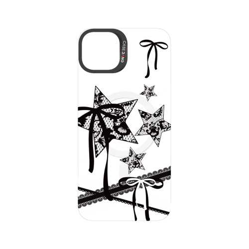 Star Bow Black Snap-On Phone Case