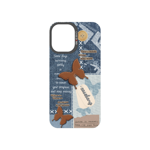 Denim Patchwork Snap-On Phone Case
