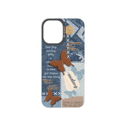 Denim Patchwork Snap-On Phone Case