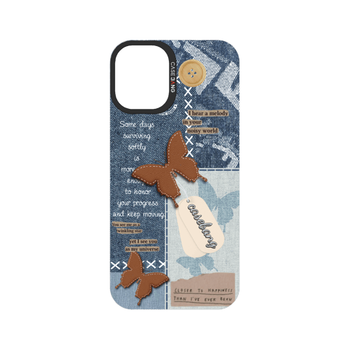 Denim Patchwork Snap-On Phone Case